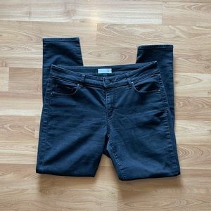 Loft skinny black jeans - size 10